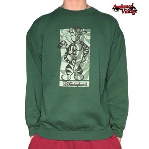 Vintage Disney Crewneck sweatshirt tigger green size M